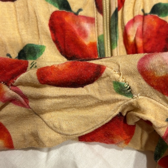 GUC Posh Peanut Apple Footie with two-way zipper 18-24M - Picture 4 of 5